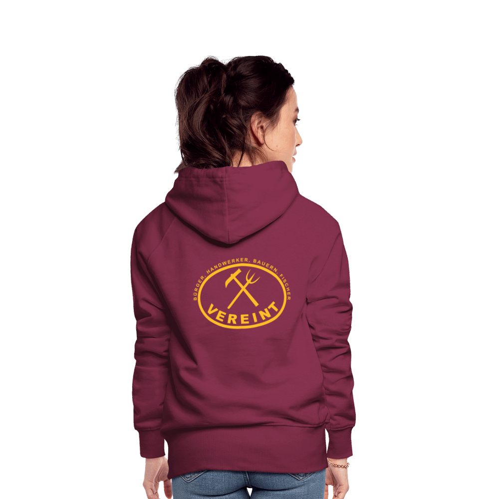 Frauen Premium Hoodie - Bordeaux