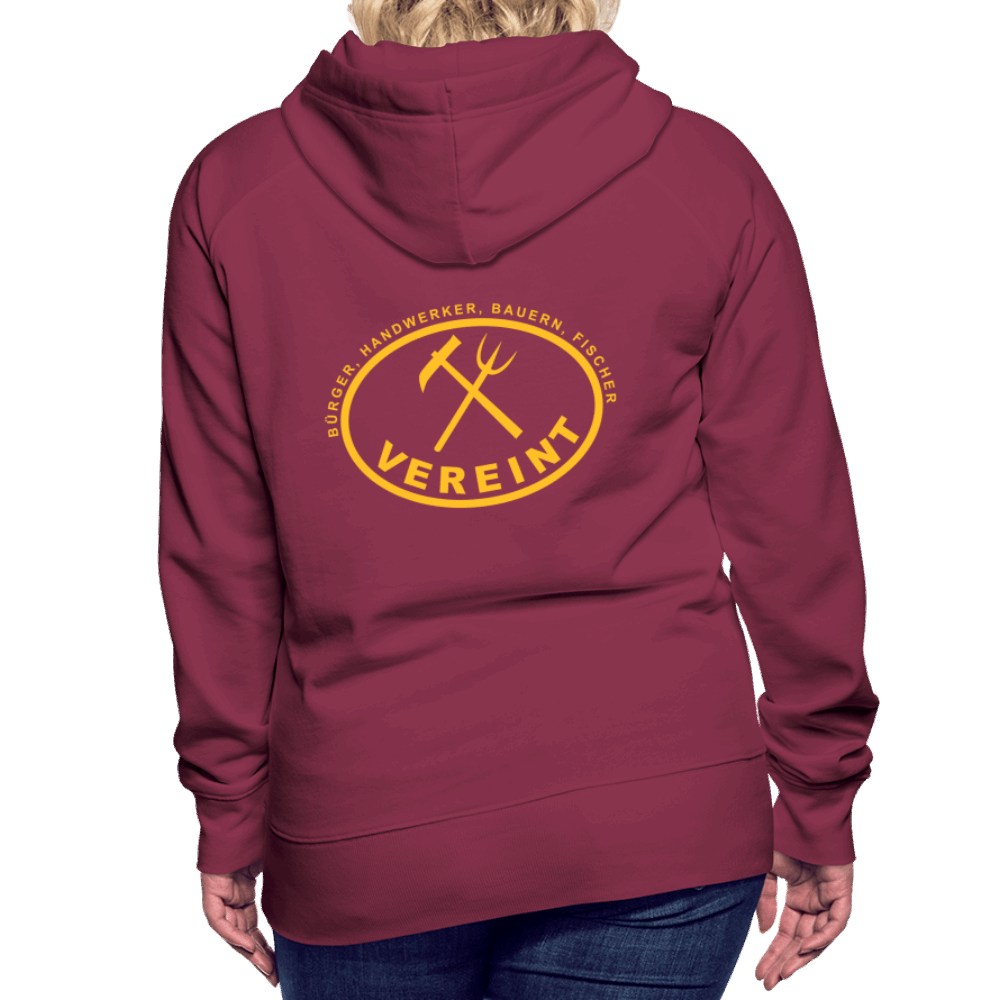 Frauen Premium Hoodie - Bordeaux