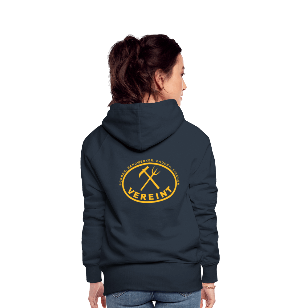Frauen Premium Hoodie - Navy
