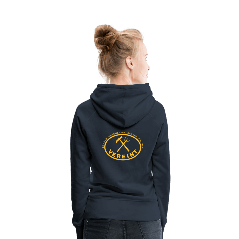 Frauen Premium Hoodie - Navy
