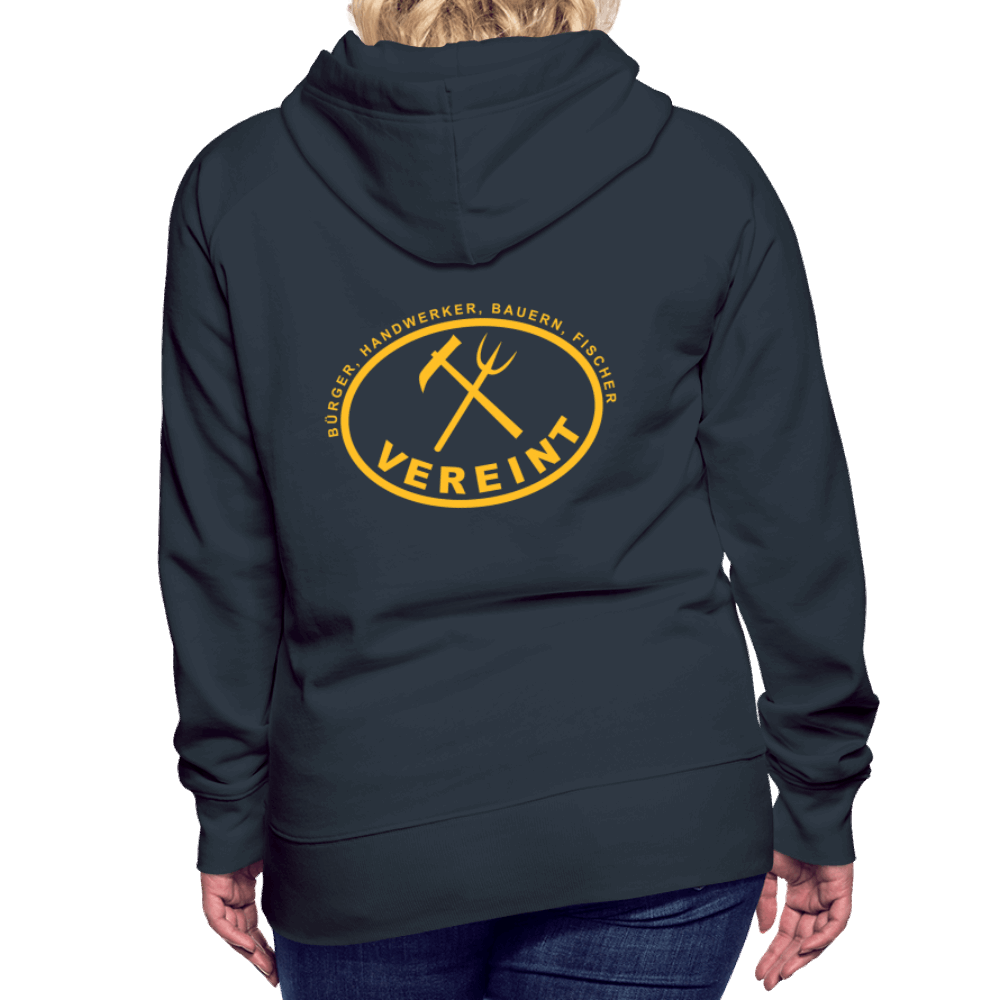 Frauen Premium Hoodie - Navy