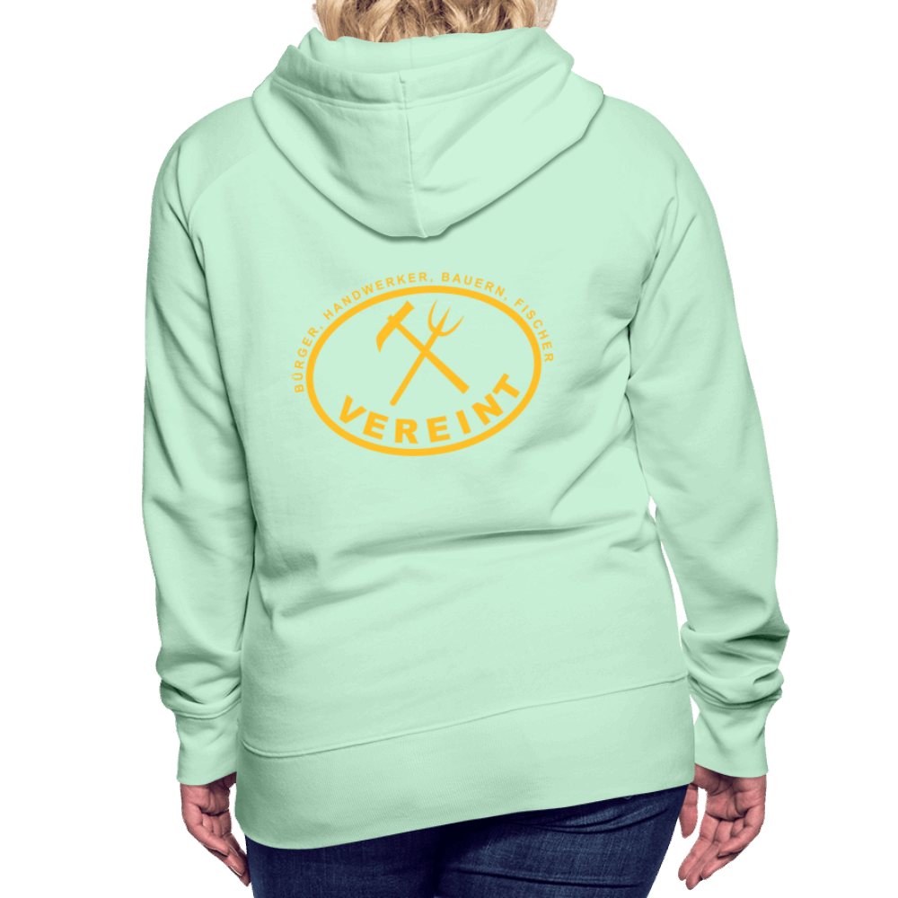 Frauen Premium Hoodie - helles Mintgrün