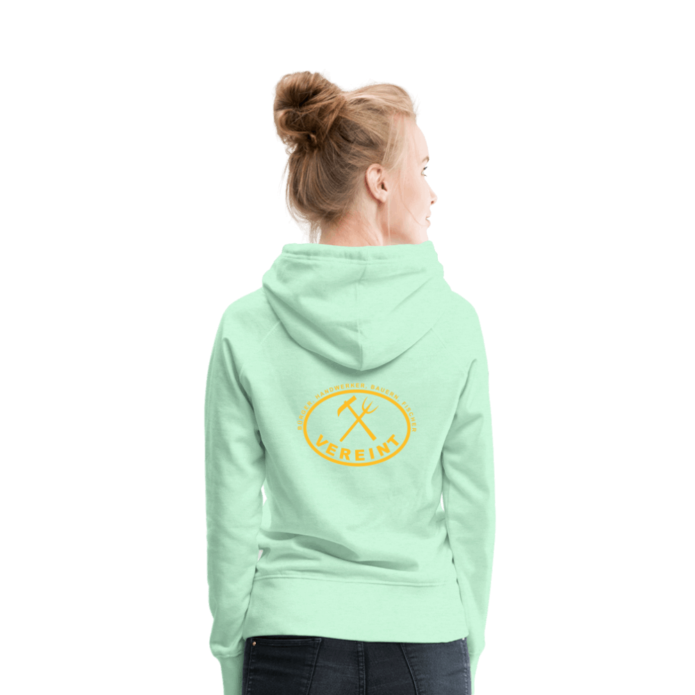 Frauen Premium Hoodie - helles Mintgrün
