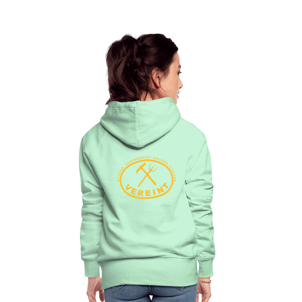 Frauen Premium Hoodie - helles Mintgrün