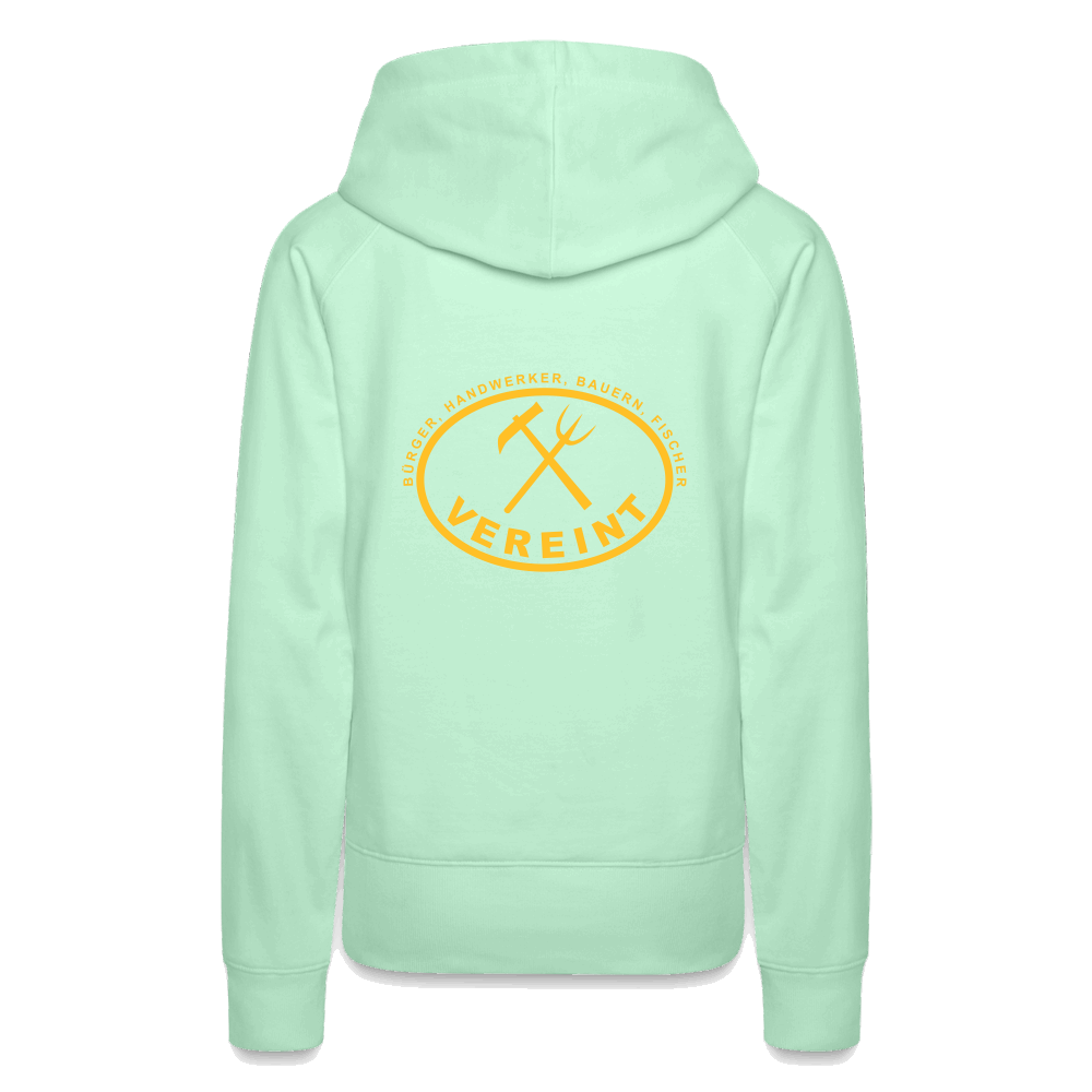 Frauen Premium Hoodie - helles Mintgrün
