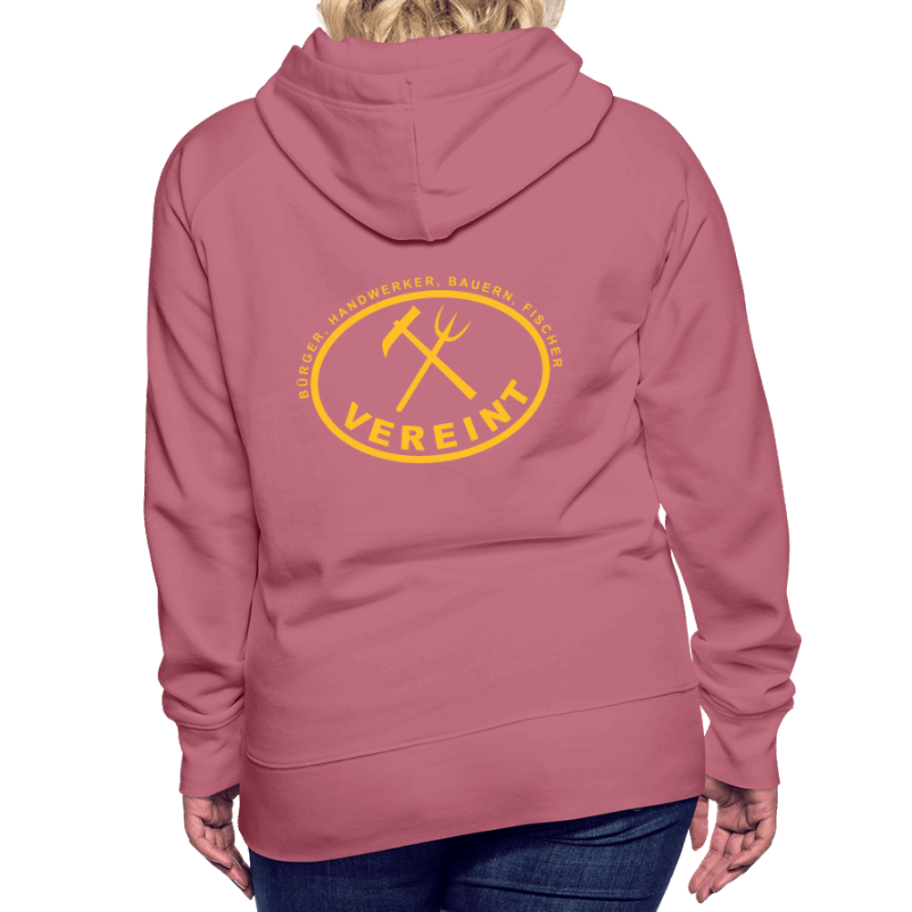 Frauen Premium Hoodie - Malve