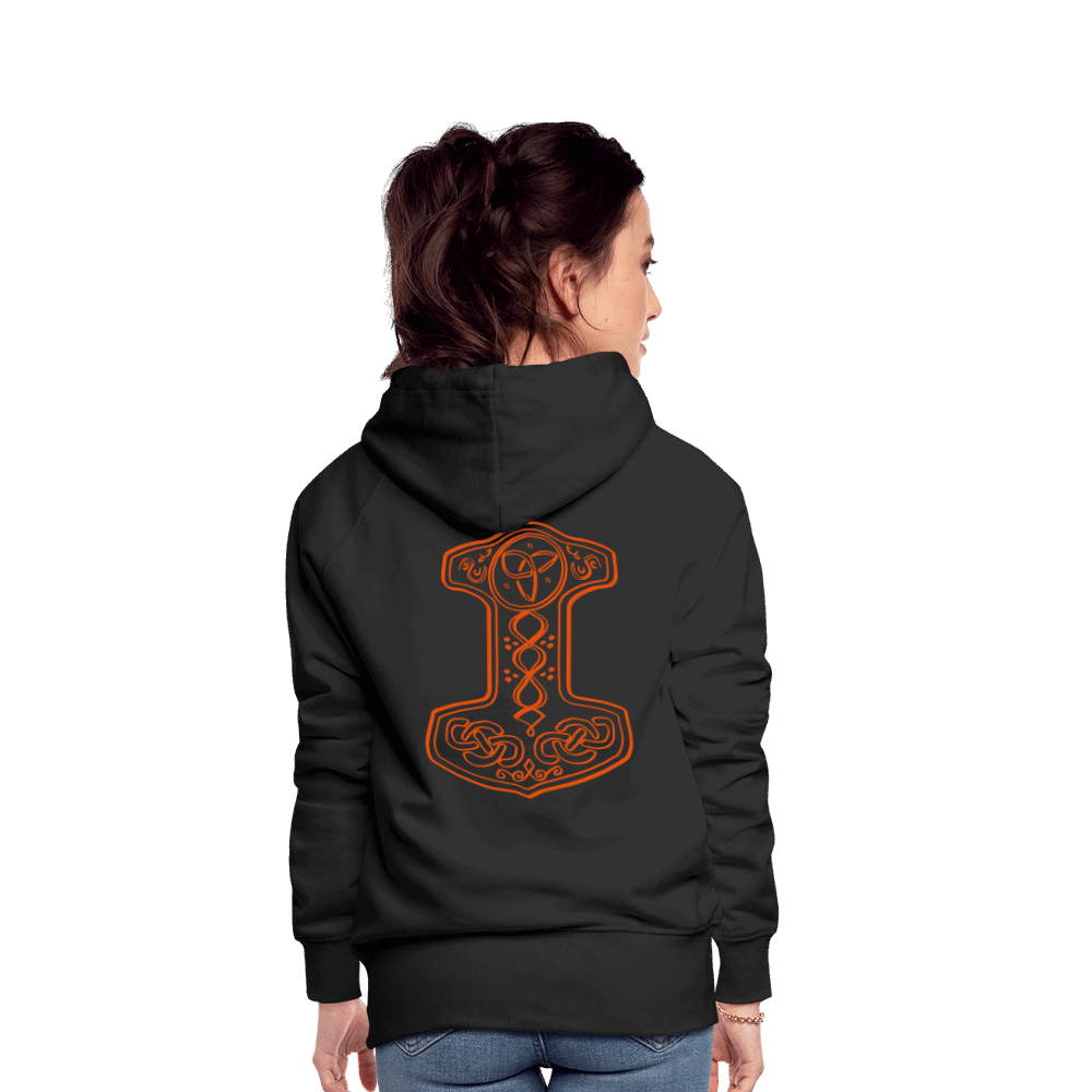 Frauen Premium Hoodie - Schwarz