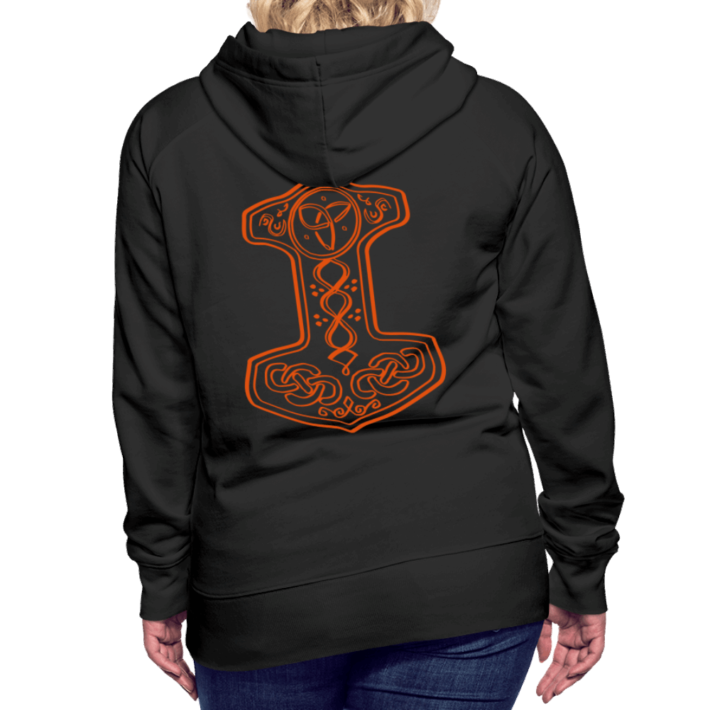 Frauen Premium Hoodie - Schwarz