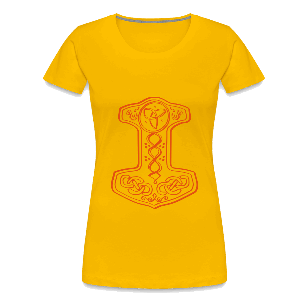 Frauen Premium T-Shirt - Sonnengelb