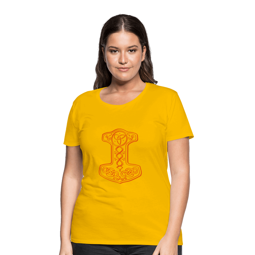 Frauen Premium T-Shirt - Sonnengelb