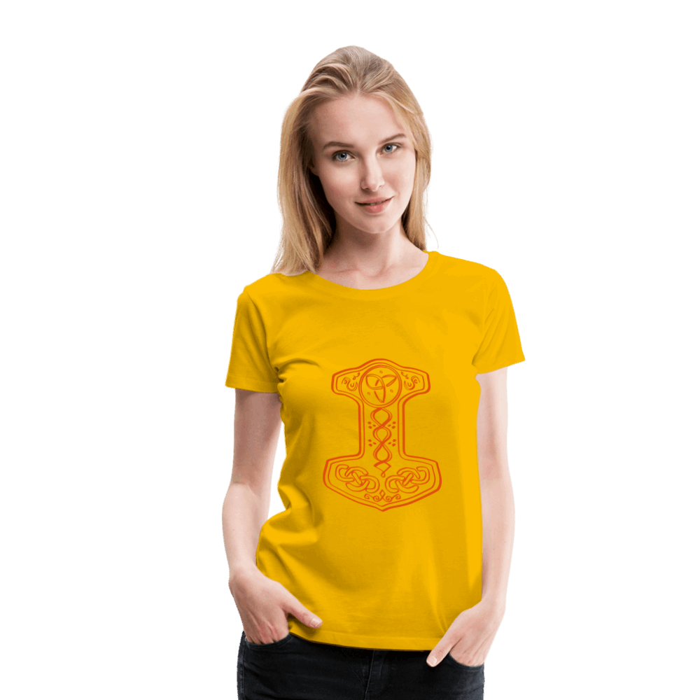 Frauen Premium T-Shirt - Sonnengelb