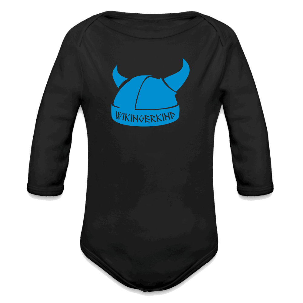 Baby Bio-Langarm-Body - Schwarz