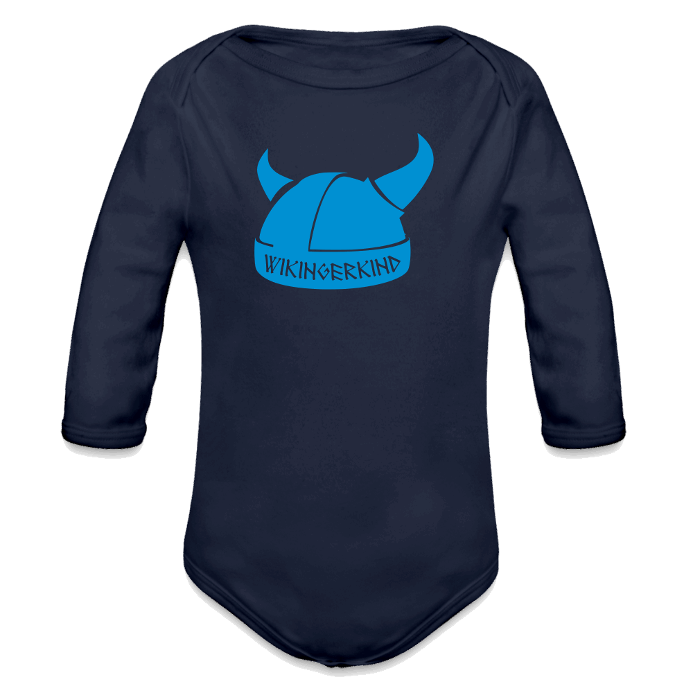 Baby Bio-Langarm-Body - Dunkelnavy