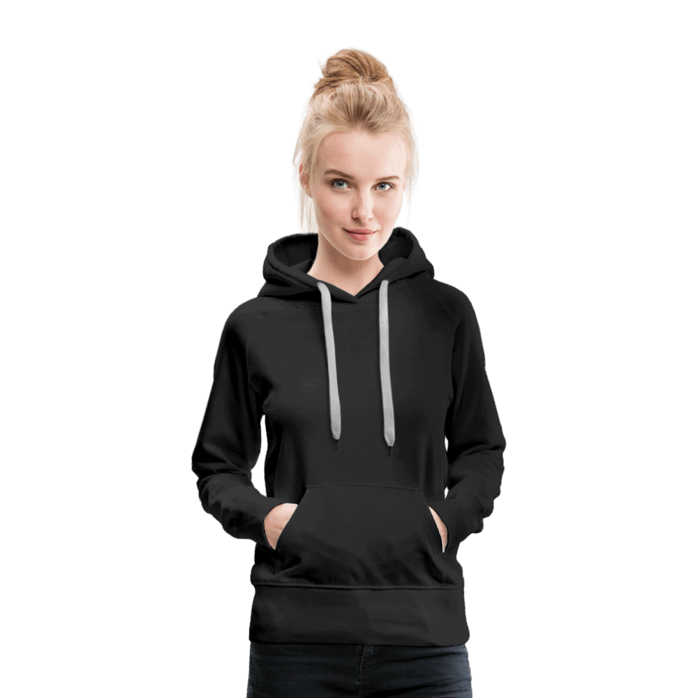 Frauen Premium Hoodie - Schwarz