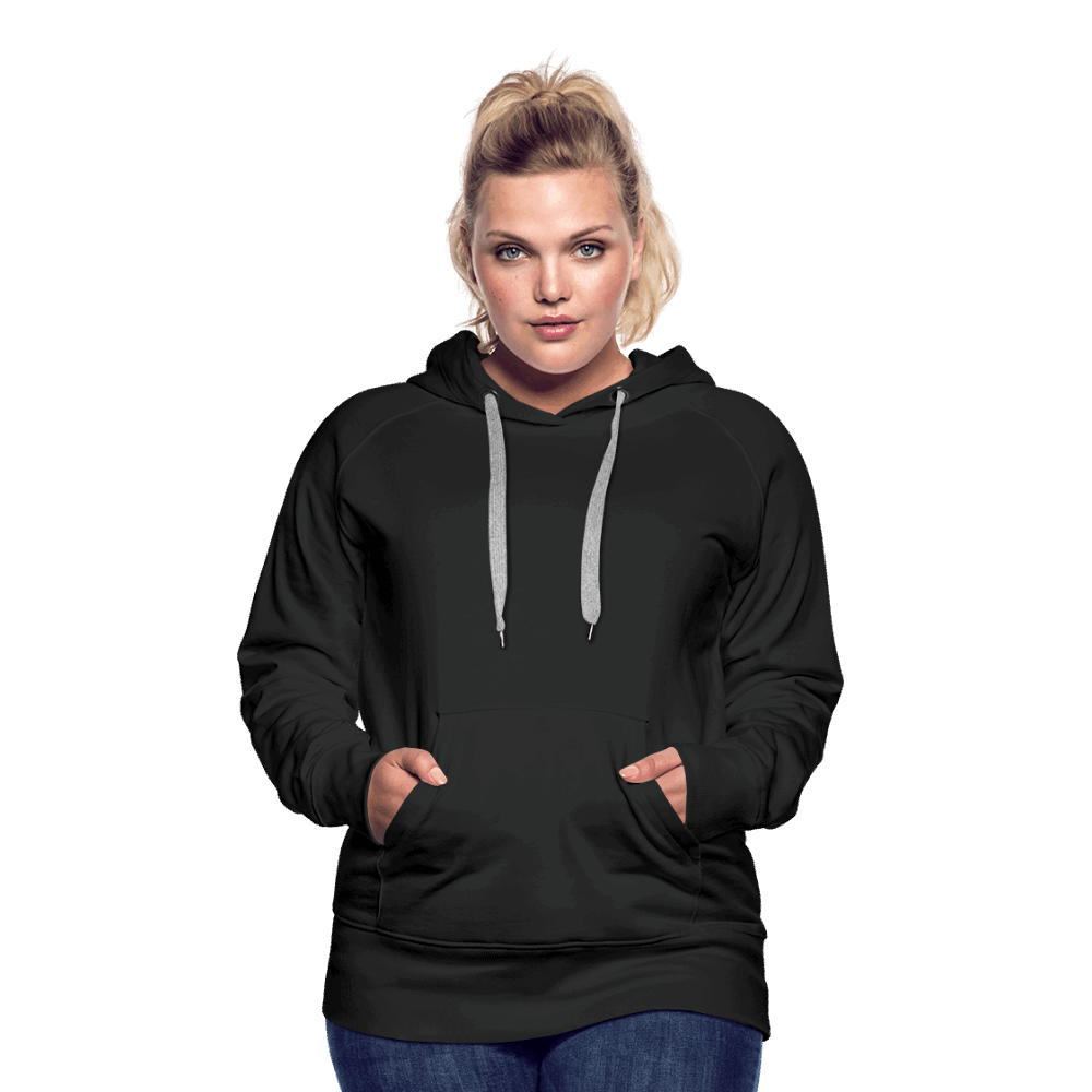 Frauen Premium Hoodie - Schwarz