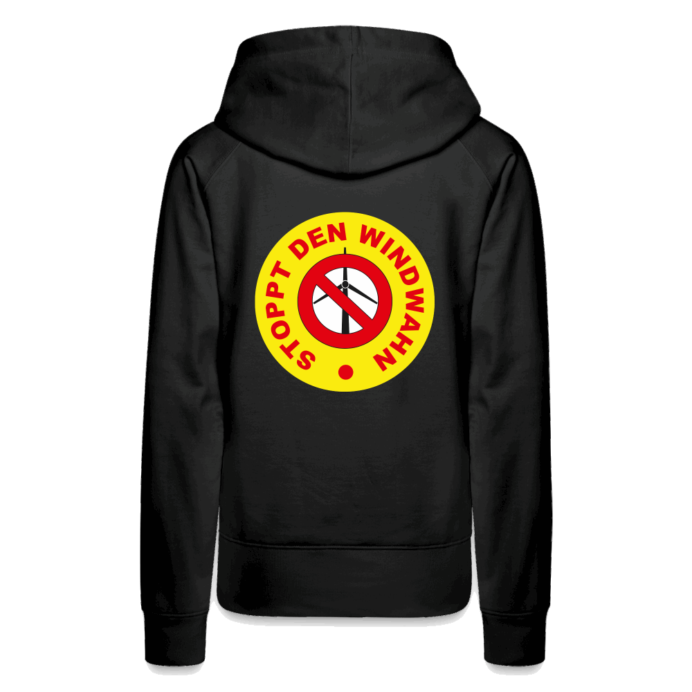 Frauen Premium Hoodie - Schwarz