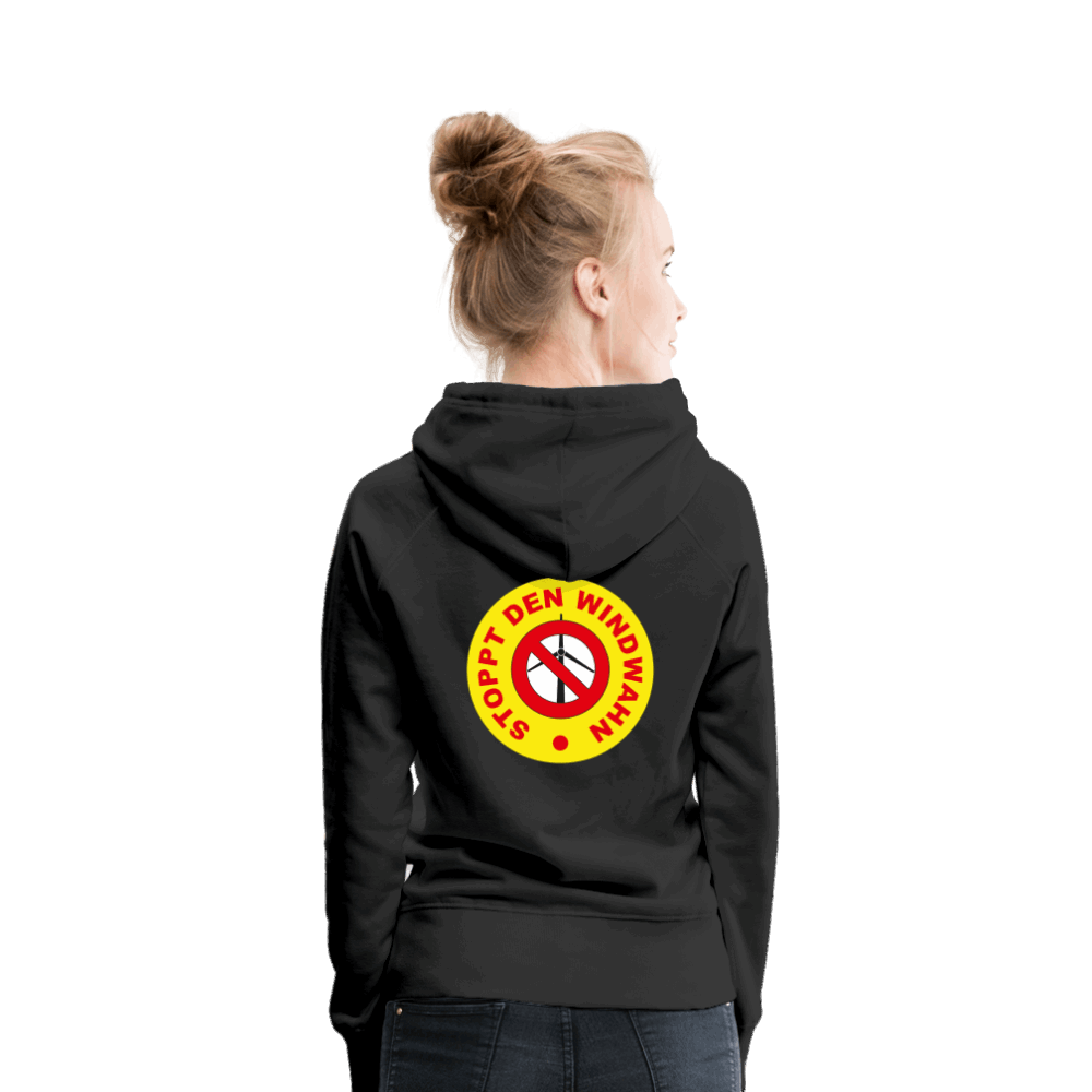 Frauen Premium Hoodie - Schwarz