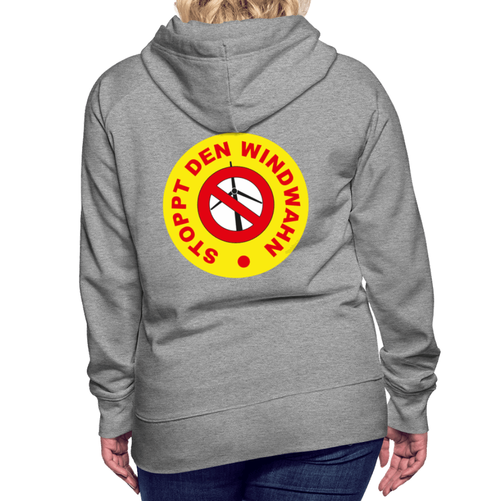 Frauen Premium Hoodie - Grau meliert