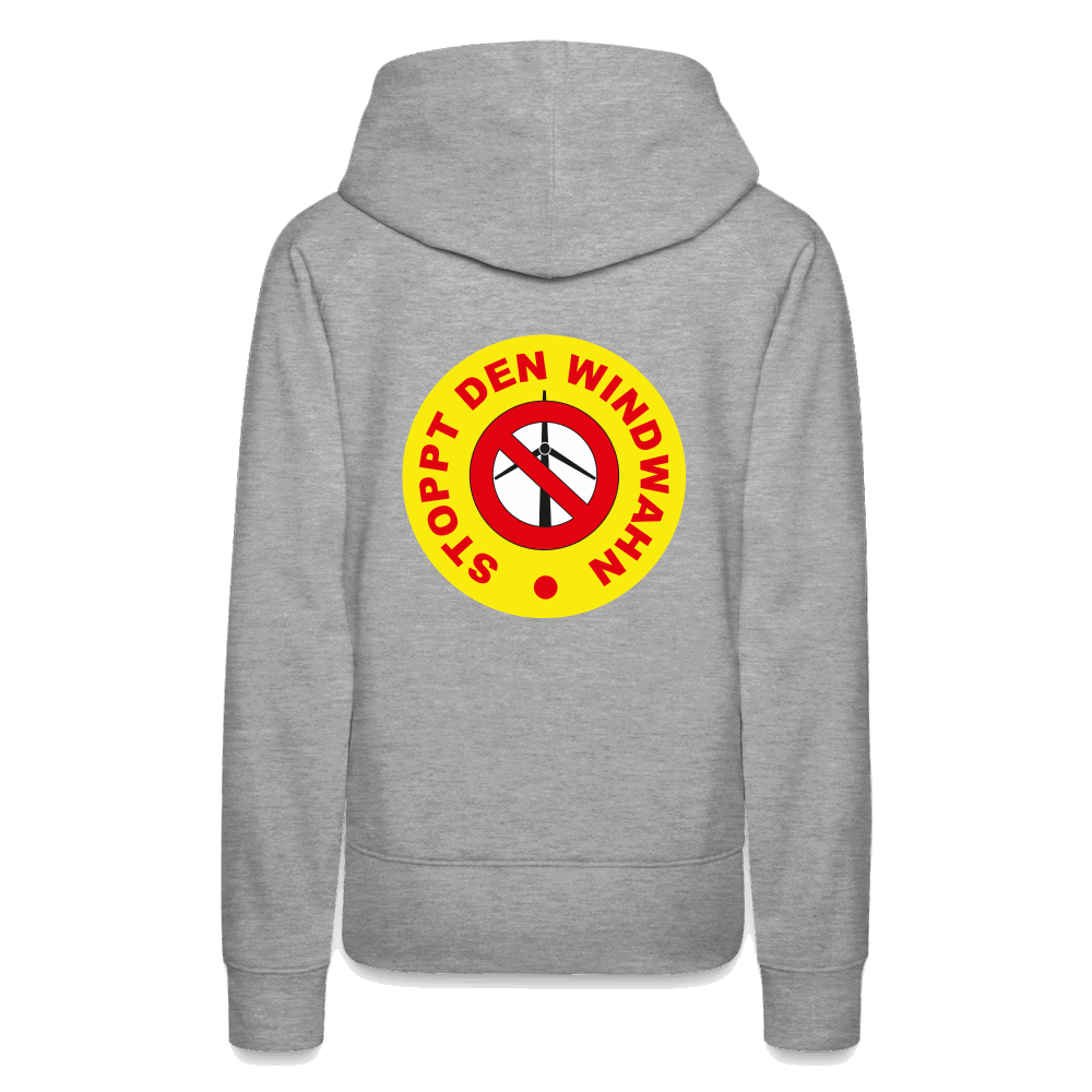 Frauen Premium Hoodie - Grau meliert