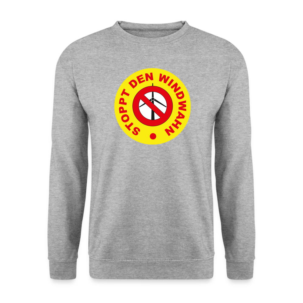 Unisex Pullover - Weißgrau meliert