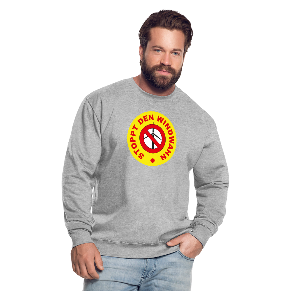 Unisex Pullover - Weißgrau meliert