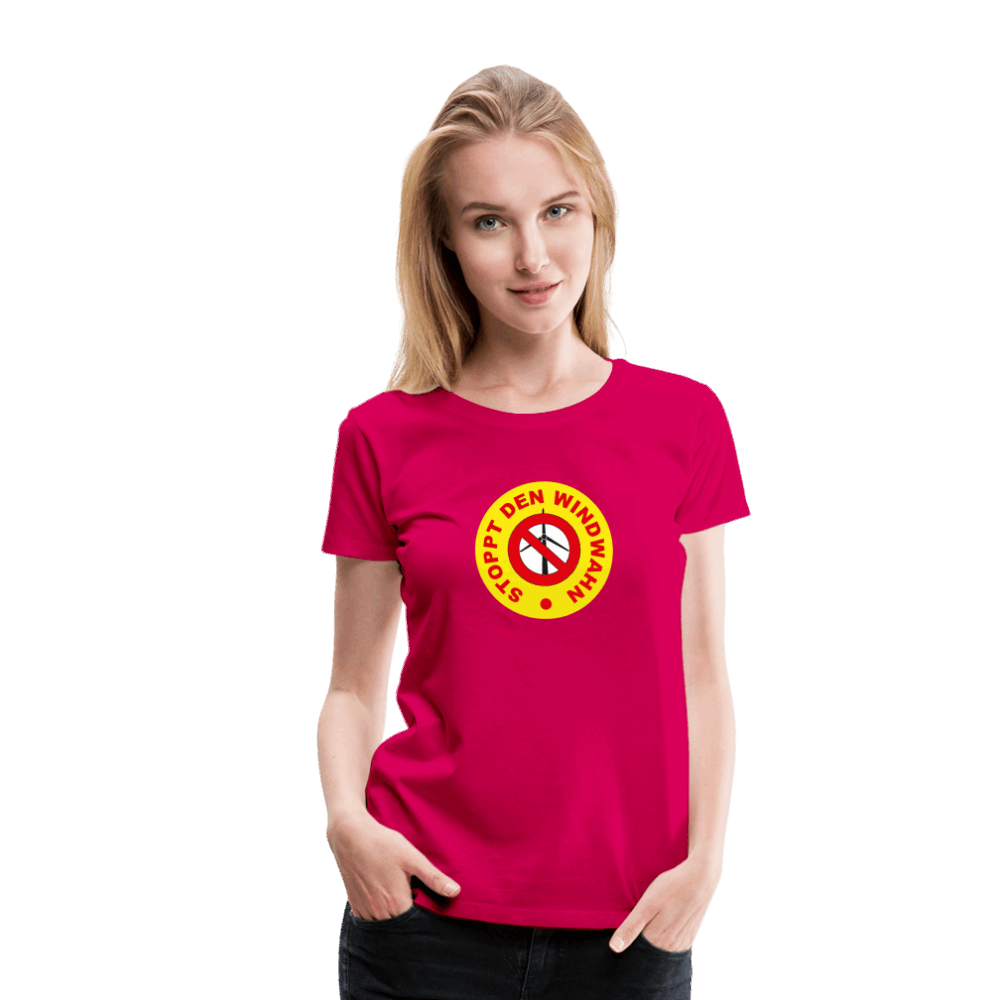Frauen Premium T-Shirt - dunkles Pink