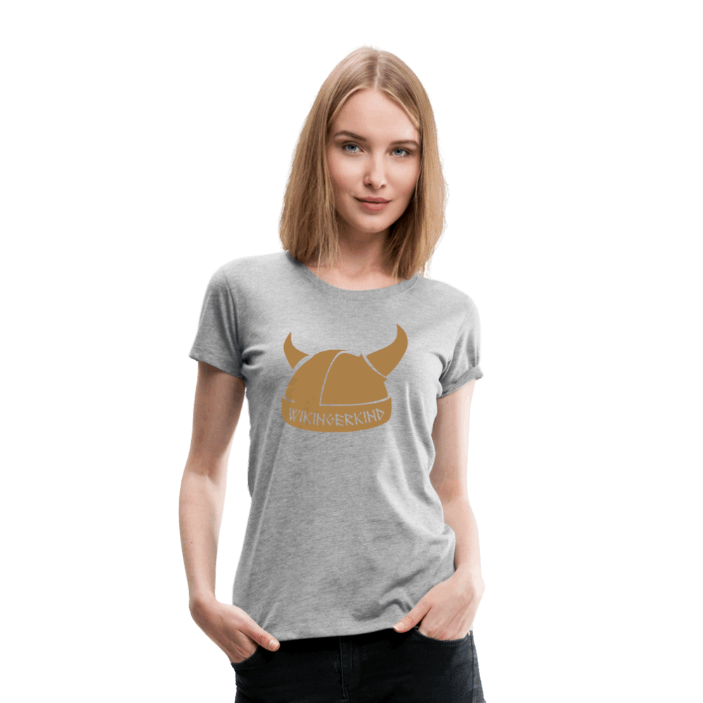 Frauen Premium T-Shirt - Grau meliert