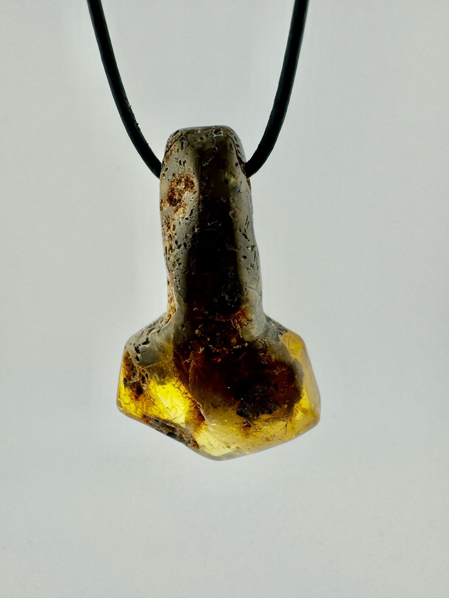 Amber Thor's hammer - unique piece