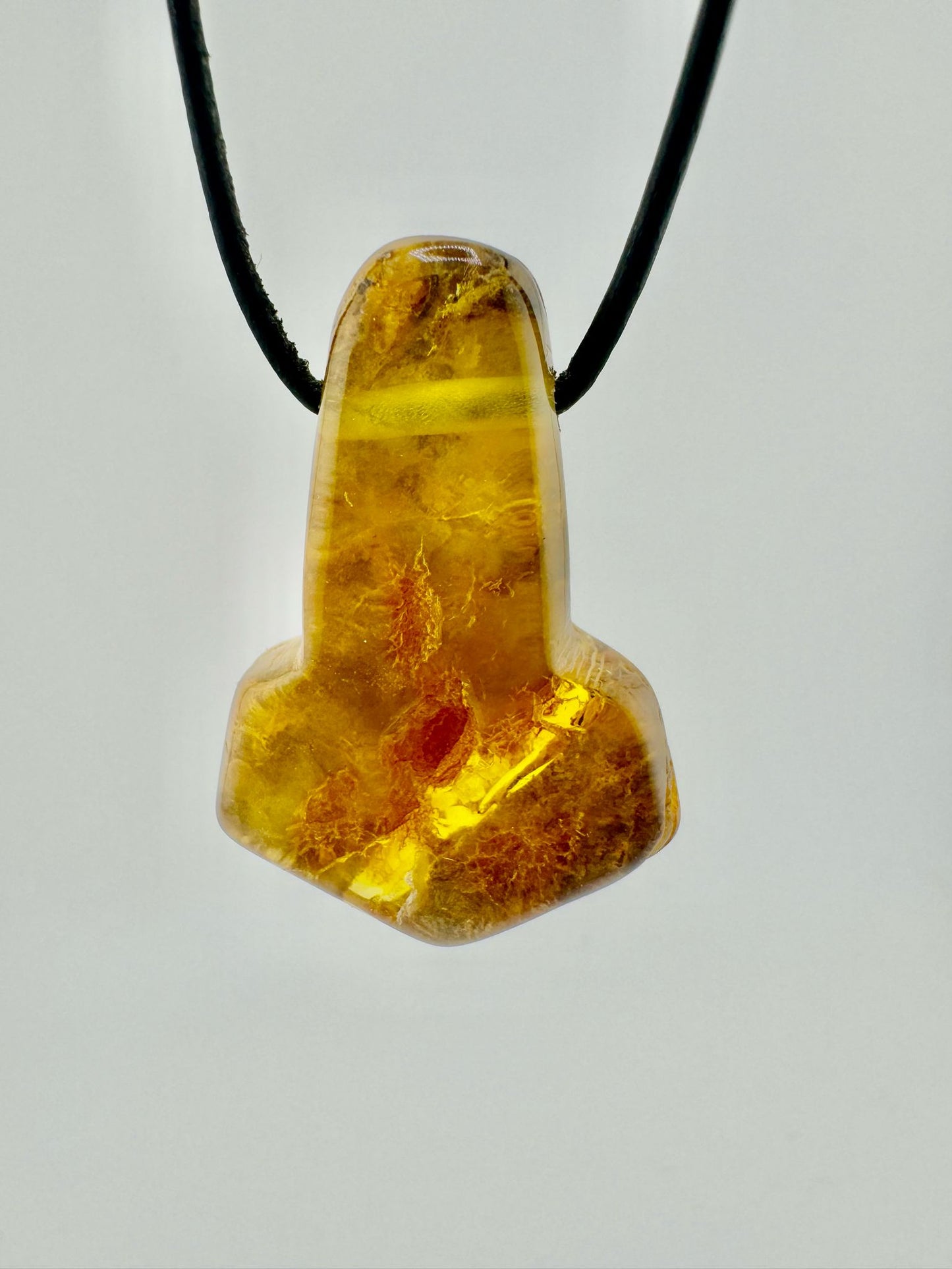 Amber Thor's hammer - unique piece