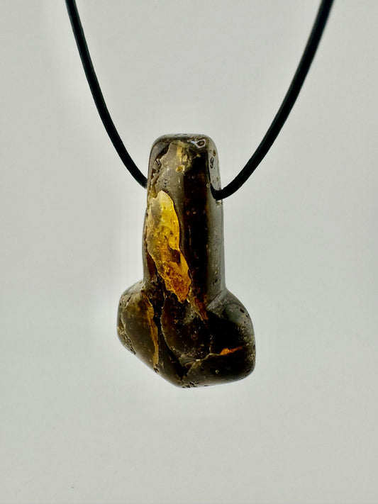 Amber Thor's hammer - unique piece