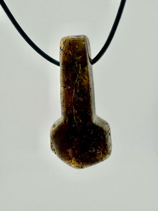 Amber Thor's hammer - unique piece