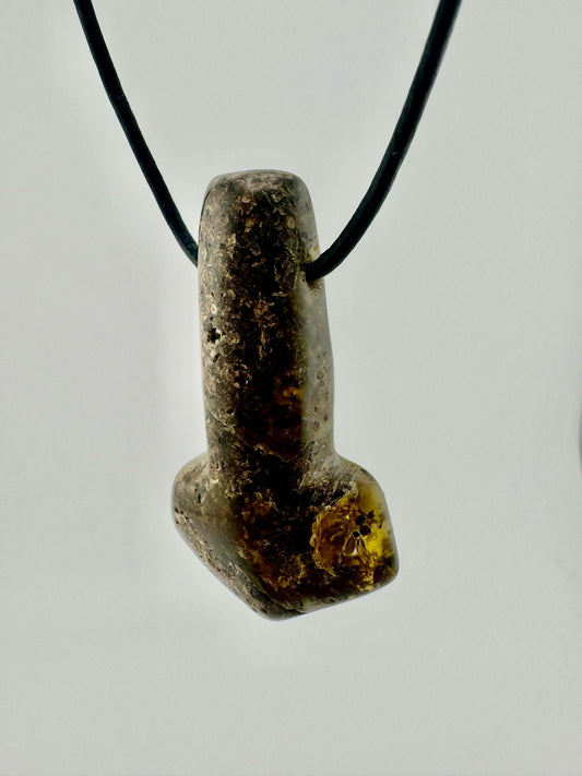 Amber Thor's hammer - unique piece