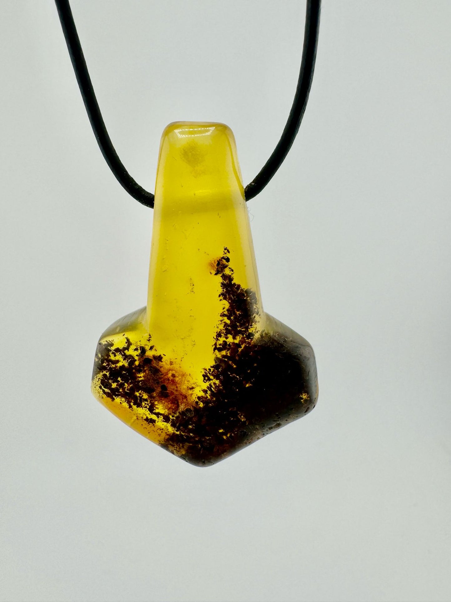 Amber Thor's hammer - unique piece