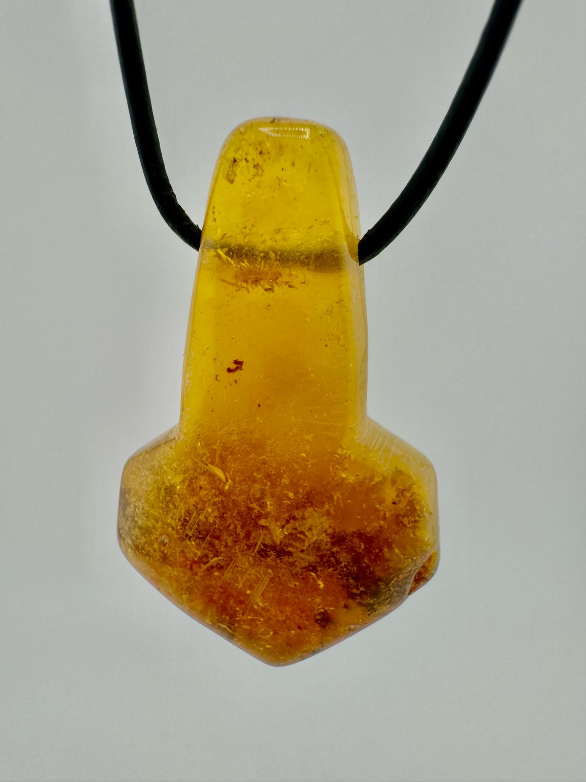 Amber Thor's hammer - unique piece