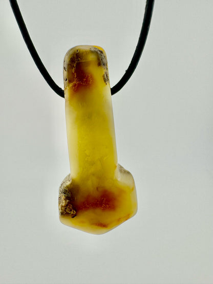 Amber Thor's hammer - unique piece