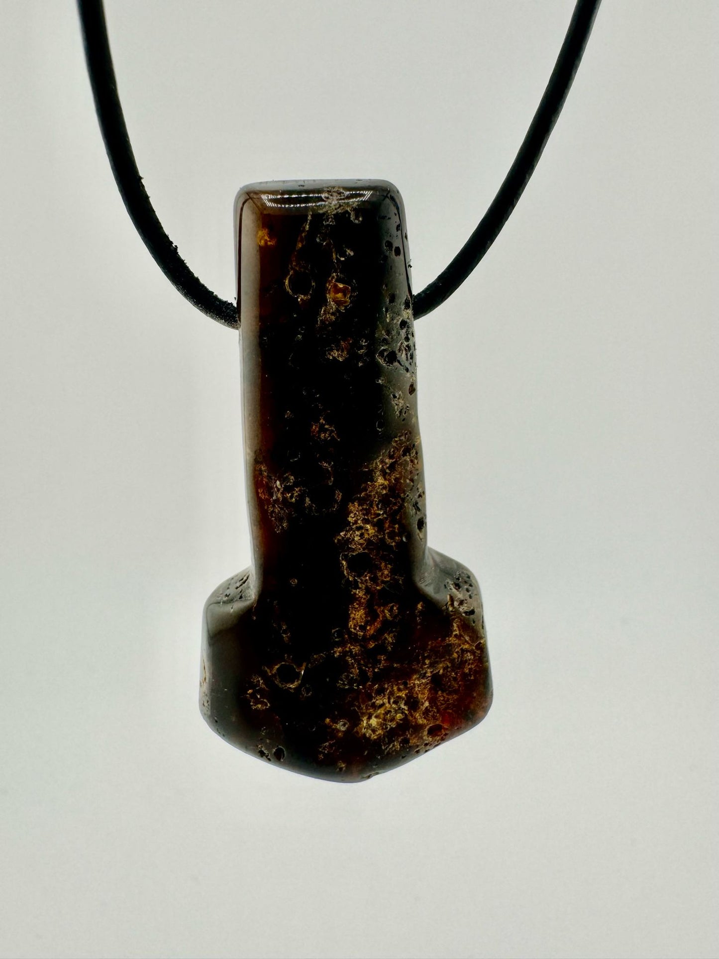 Amber Thor's hammer - unique piece