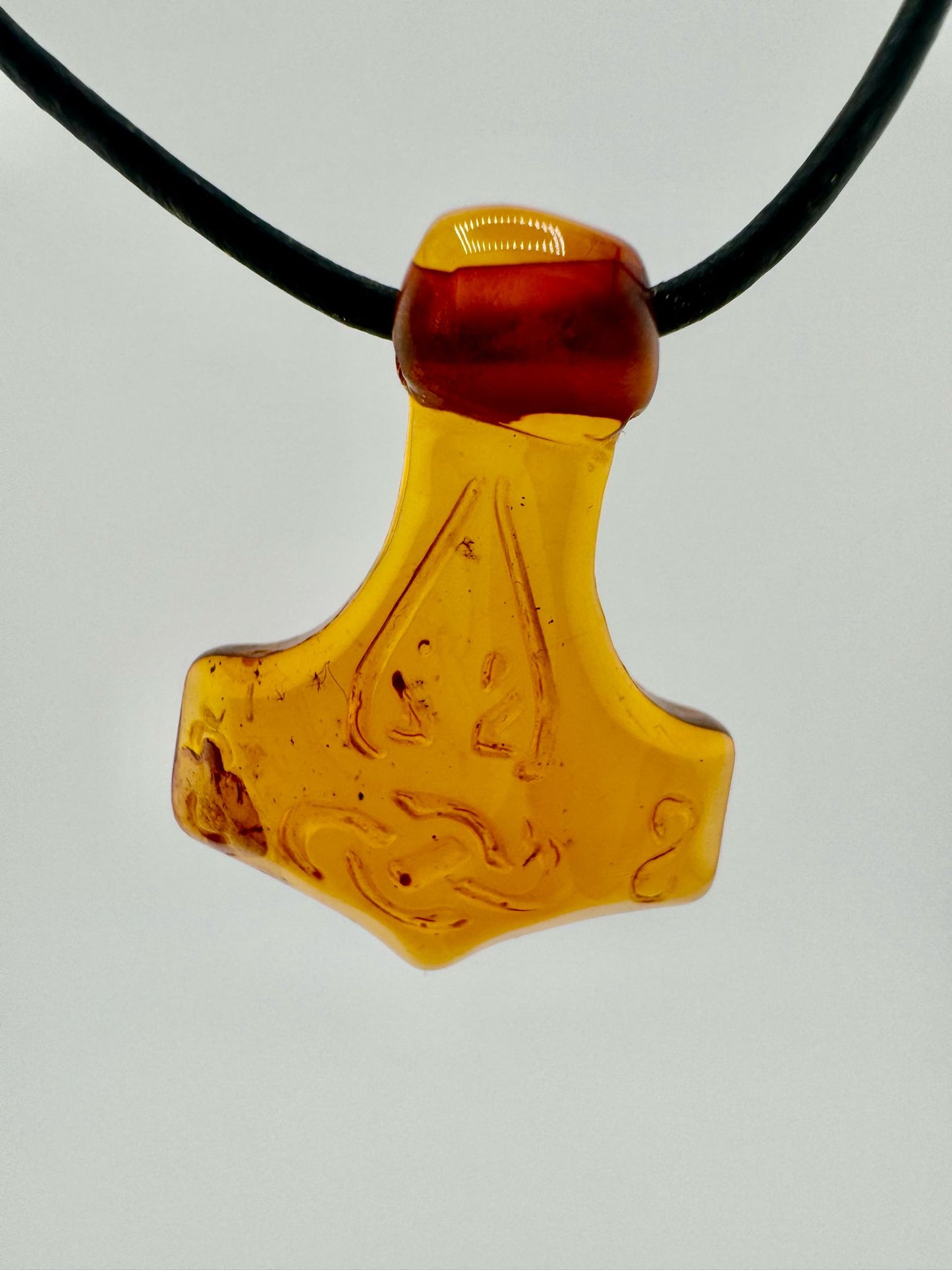 Amber Thor's hammer - unique piece