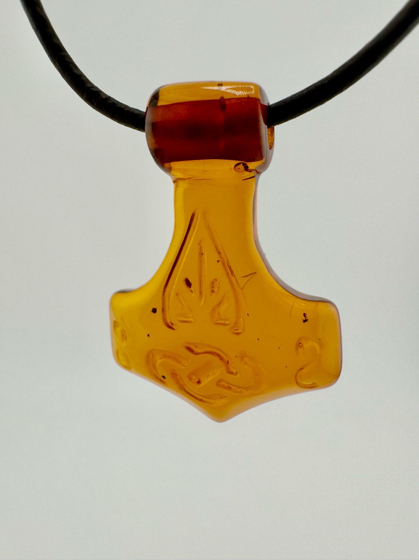 Amber Thor's hammer - unique piece