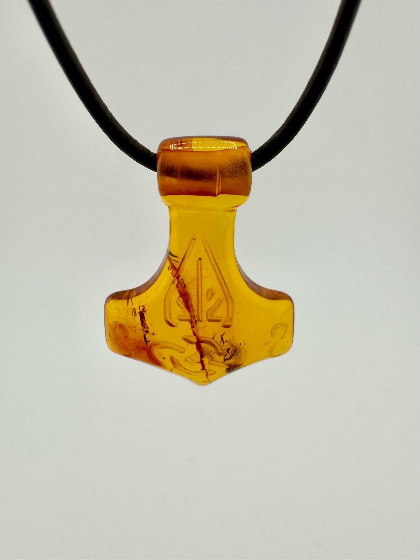 Amber Thor's hammer - unique piece