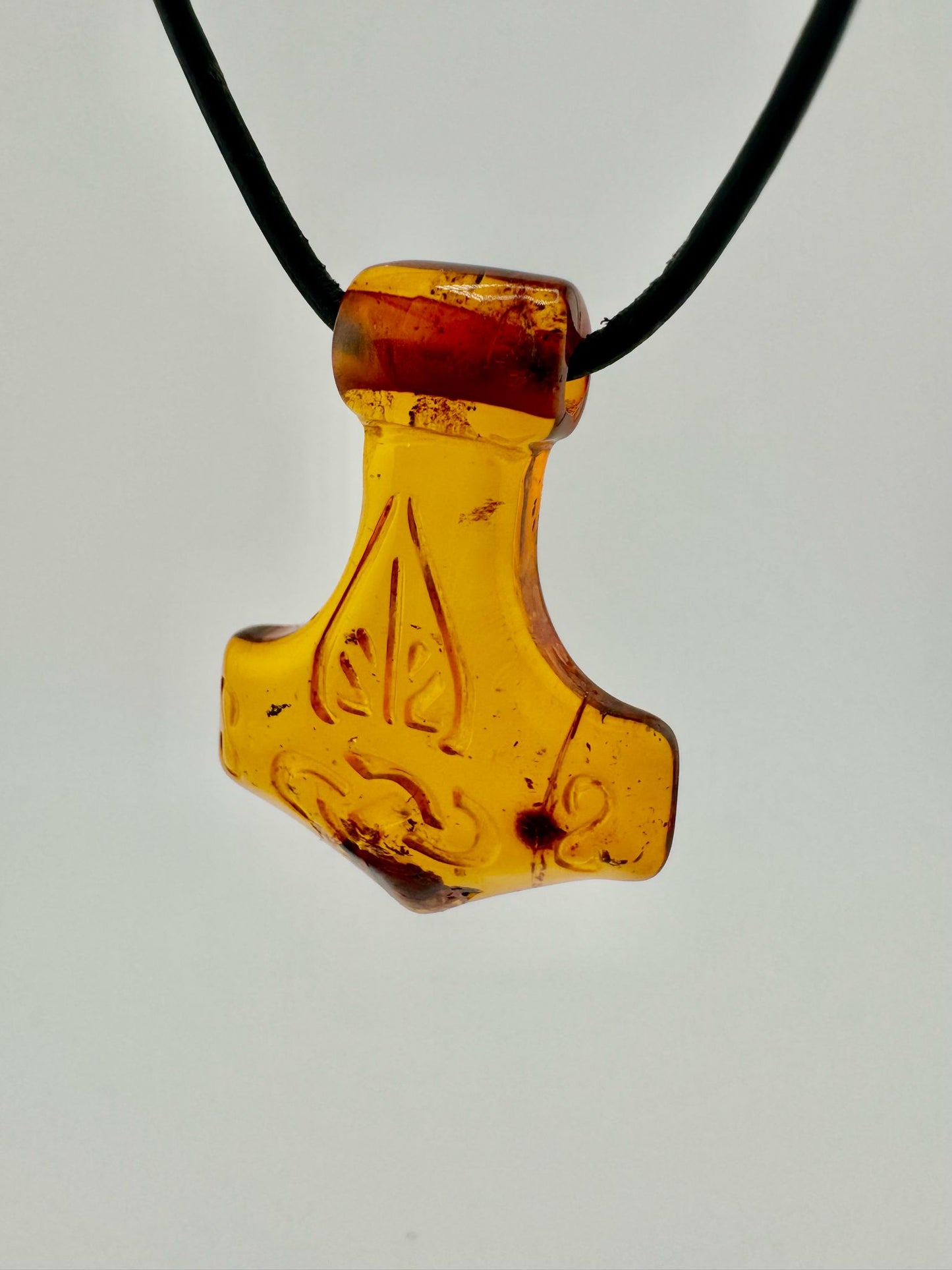 Amber Thor's hammer - unique piece