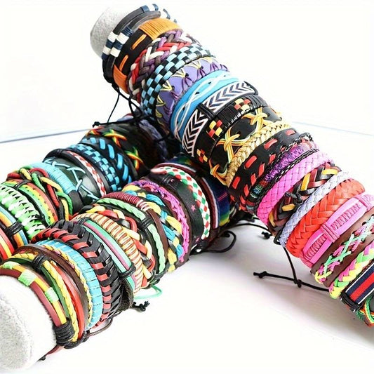 Armband Leder bunt