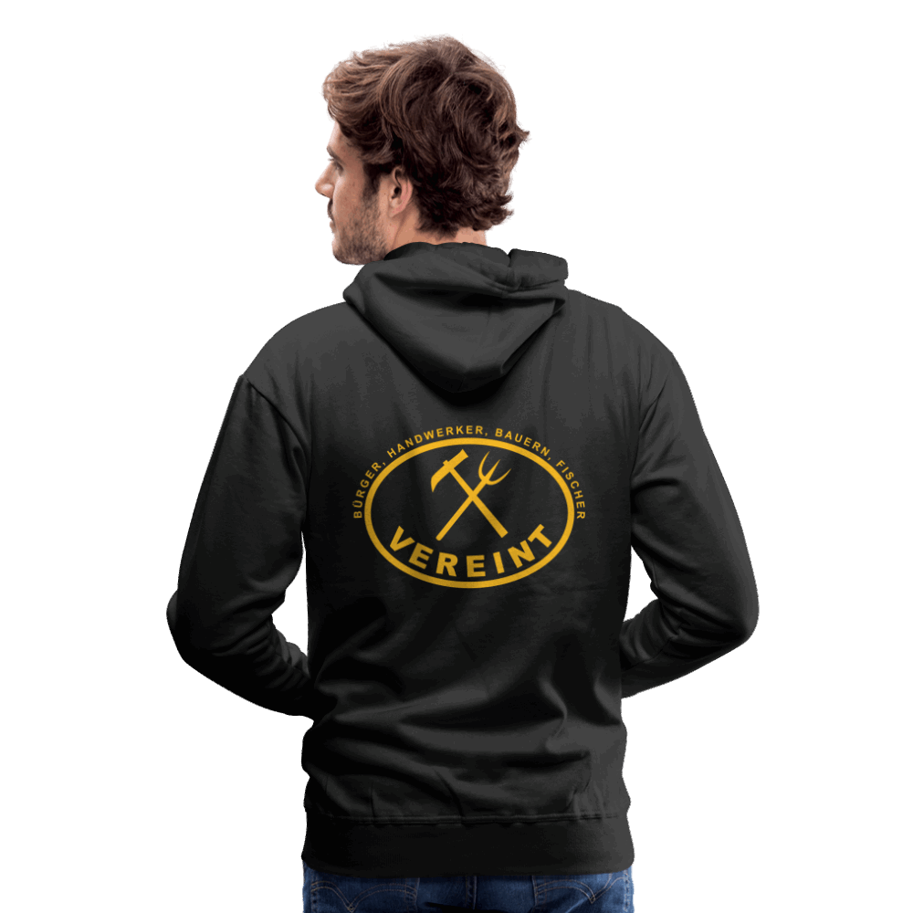 Männer Premium Hoodie - Schwarz