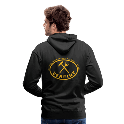 Männer Premium Hoodie - Schwarz