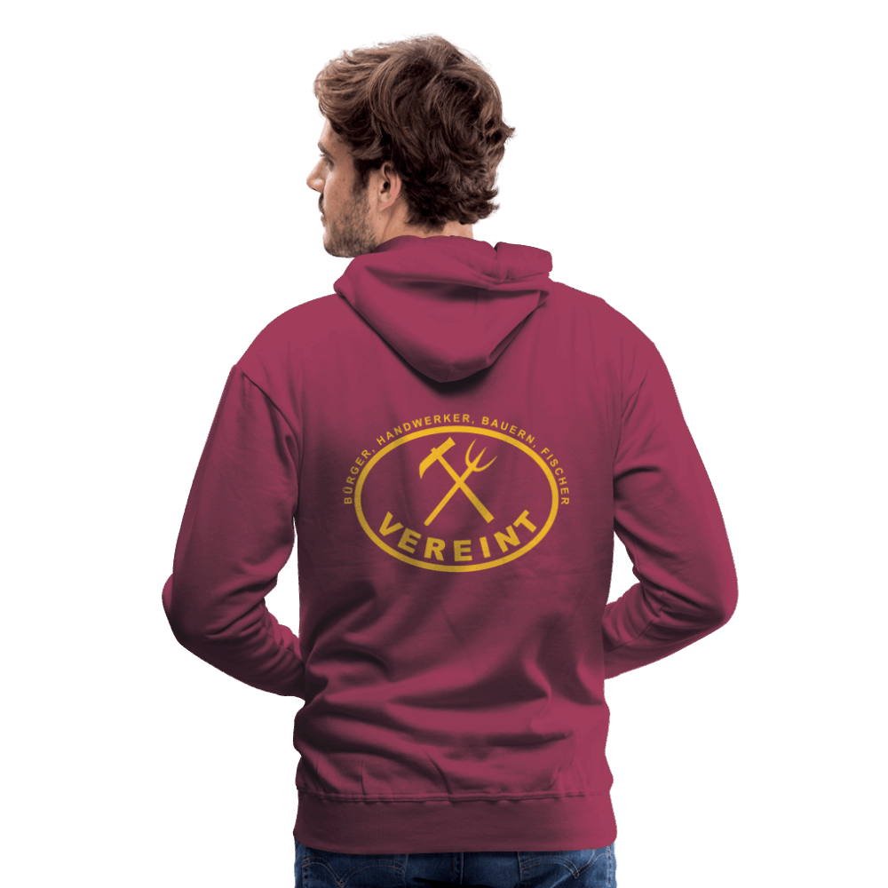 Männer Premium Hoodie - Bordeaux