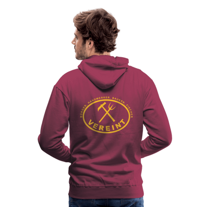 Männer Premium Hoodie - Bordeaux