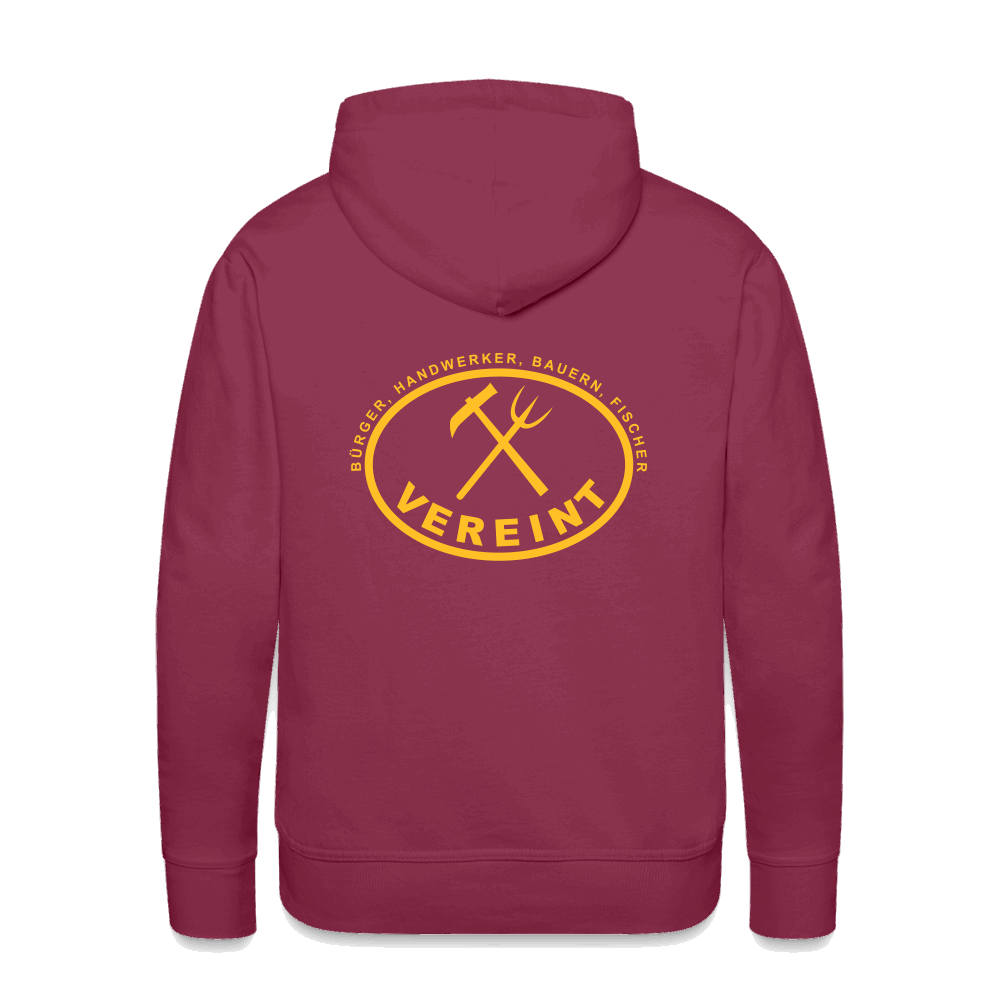 Männer Premium Hoodie - Bordeaux