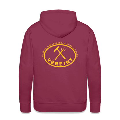 Männer Premium Hoodie - Bordeaux