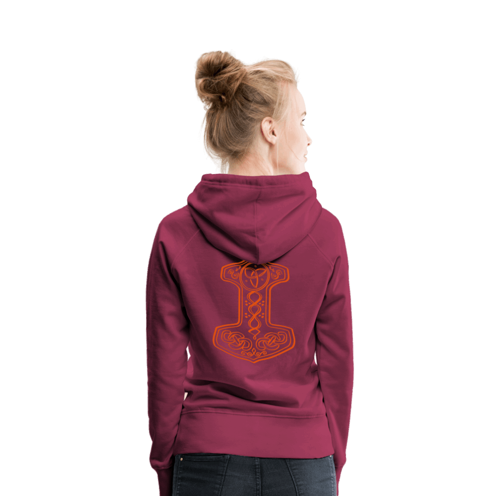 Frauen Premium Hoodie - Bordeaux