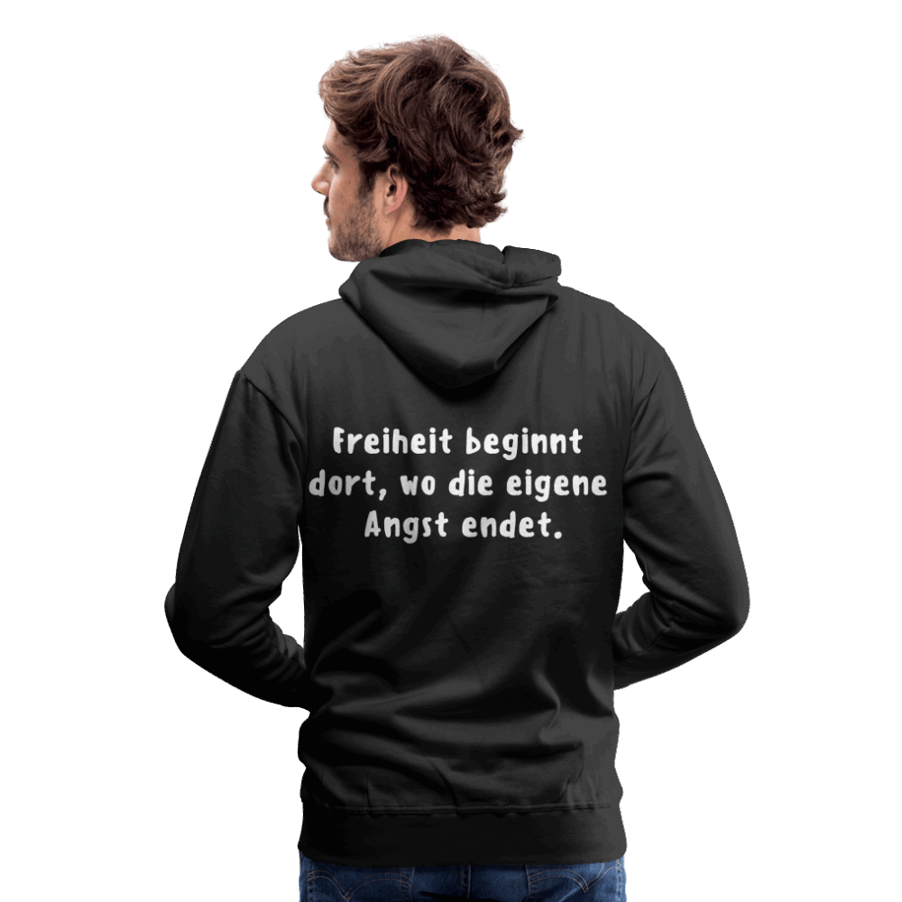 Männer Premium Hoodie - Schwarz