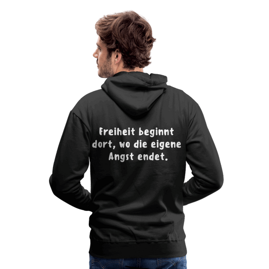 Männer Premium Hoodie - Schwarz